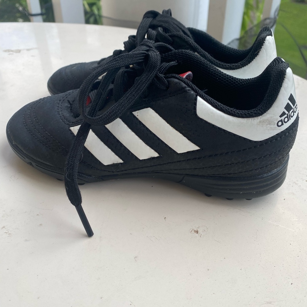 Adidas Kids Black and White Shoes